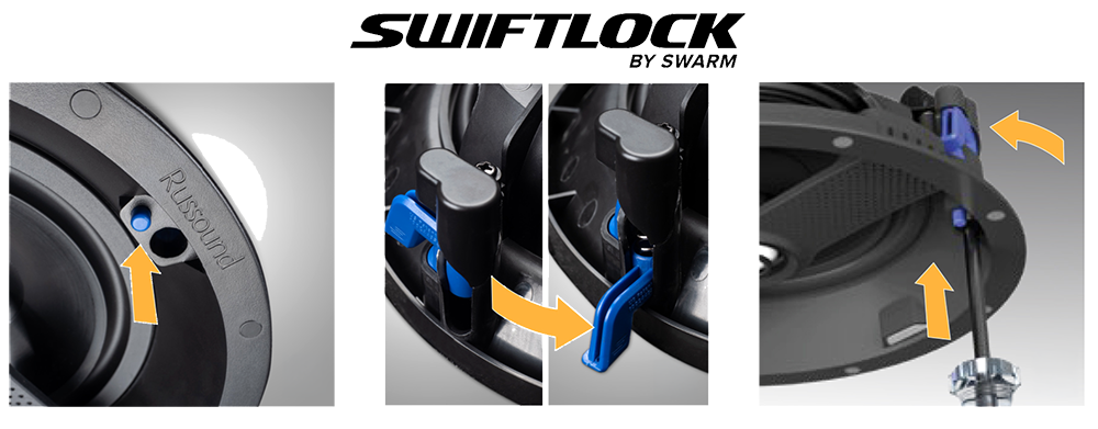 Système de verouillage d'enceinte plafons Swiftlock