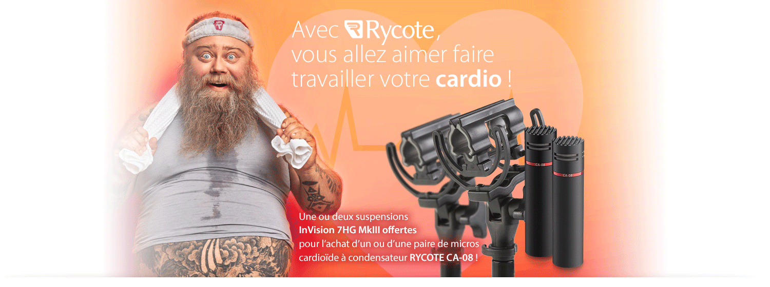 Offre Rycote -50% sur le microphone CA-08 !