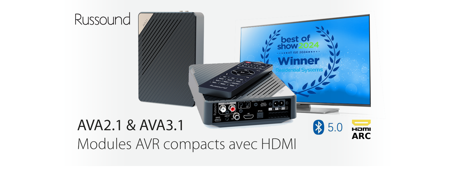 Russound AVA Serie : modules AVR compacts avec HDMI ARC !
