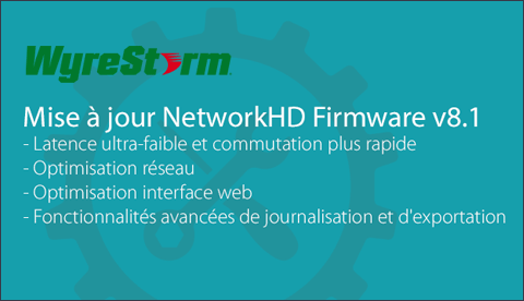 Mise jour firmware NetworkHD v8.1 !