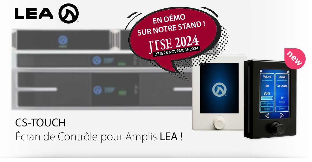 LEA CS-TOUCH : écran de contrôle pour amplis Connect Series !