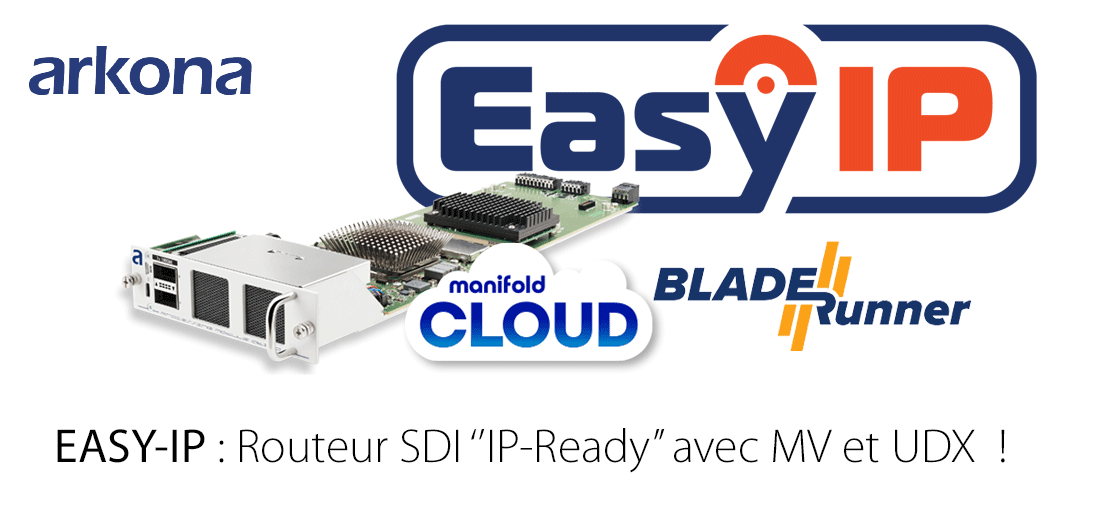 Arkona présente EASY-IP, routeur SDI IP-ready avec MV et UDX !