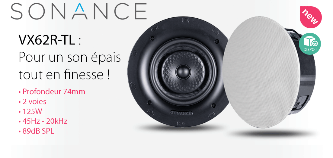 Sonance VX62R-TL disponible à la commande !
