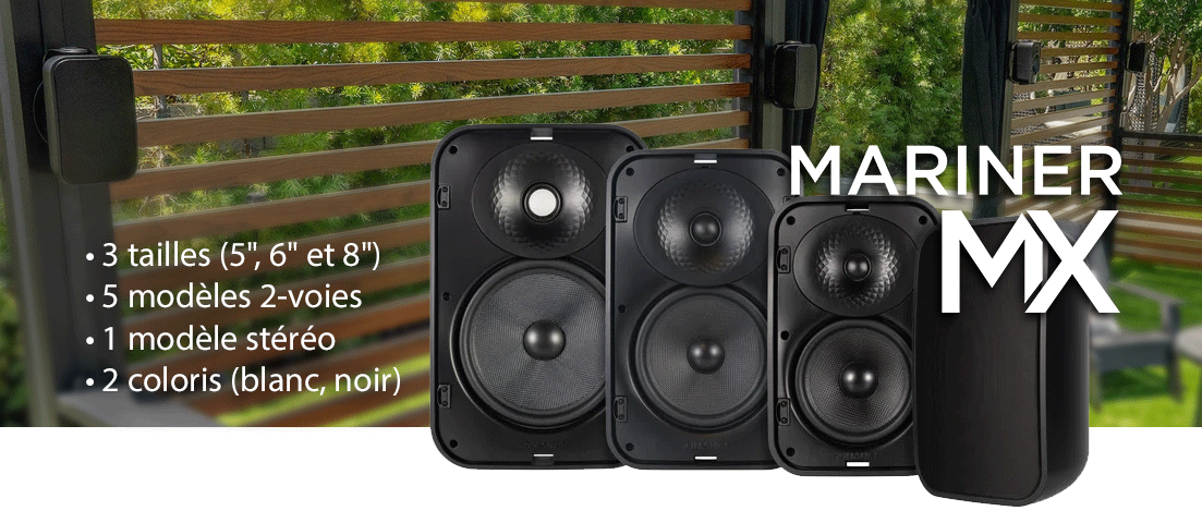 Découvrez la gamme Mariner MX de Sonance !