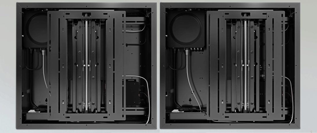 Exemple de positionnements d'un support PS40 dans un UB !