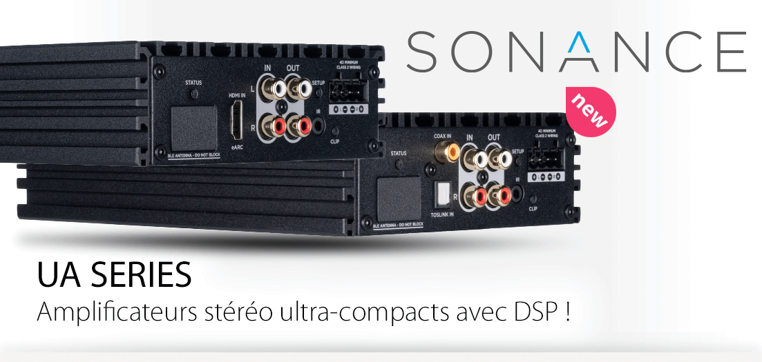 Sonance : nouveaux amplis UA Series stéréo ultra-compacts avec DSP !