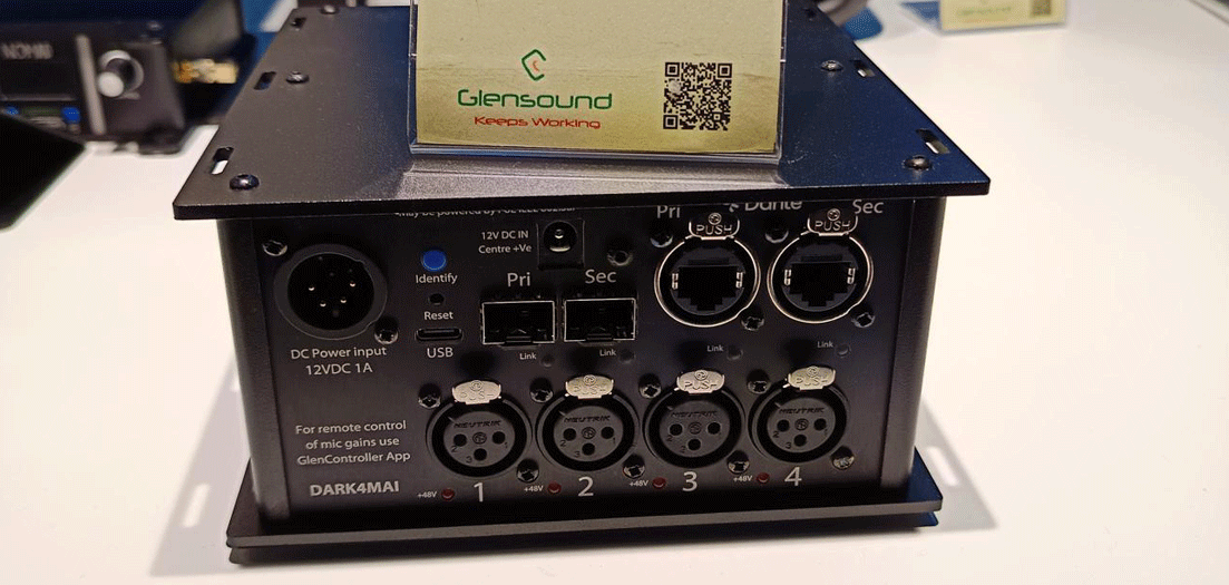 Glensound DARK4MAI interface Dante Micro / Ligne 4 canaux !