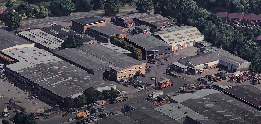 Vue de l'usine principale Future Automation à Bedford (UK) !