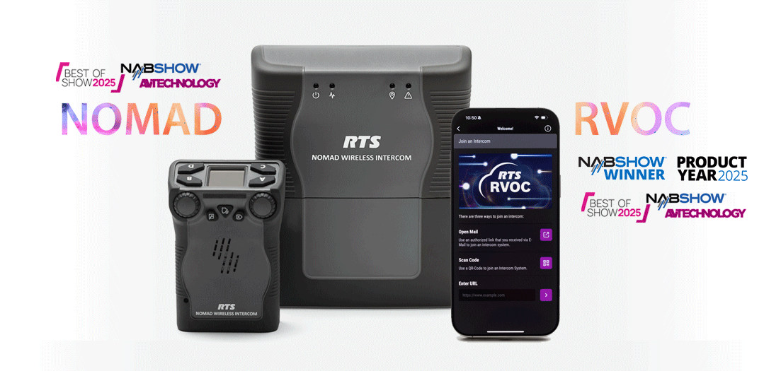 RTS intercoms : NOMAD et RVOC !