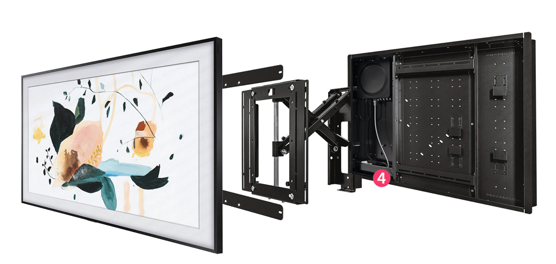 Samsung Frame Tv + Support PS et boitier UB de Future Automation