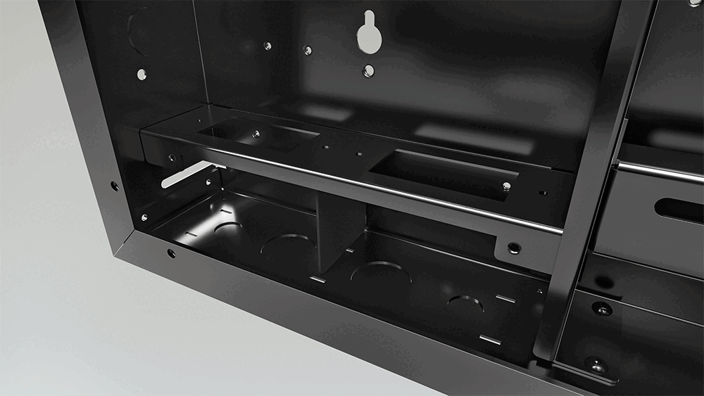 Gros plan sur le boitier de raccordements UB-JBA