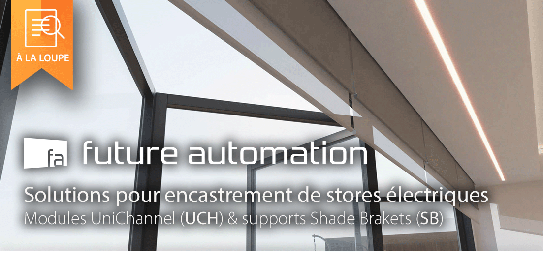 Future Automation : Solutions pour l'encastrement de stores &eacute;lectriques