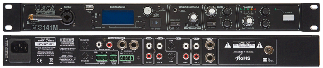 M&eacute;langeur Audio et lecteur multimedia CLOUD MX-141 !