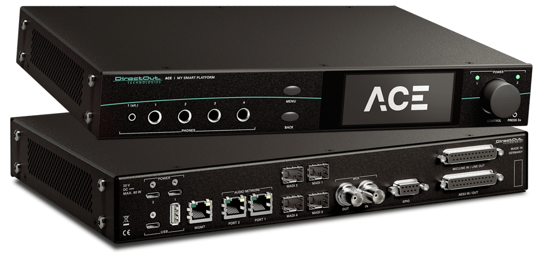ACE de DirectOUT, la plateforme compacte audio intelligente qui tient dans votre sac &agrave; dos !