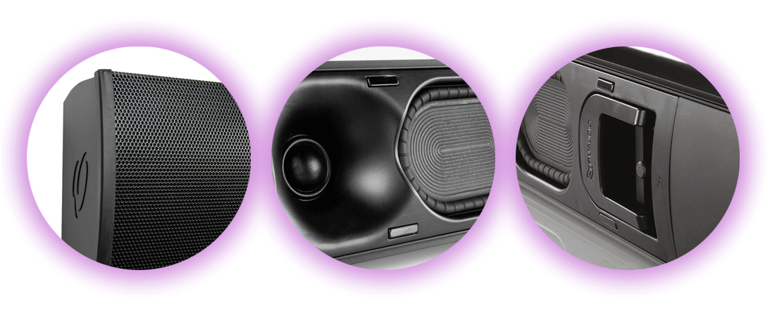 D&eacute;tails de conception d'une barre de son SB-ADAPT de TruAudio