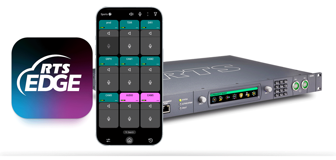RTS Intercom Systems : Application RTS EDGE (virtual panel intercom)