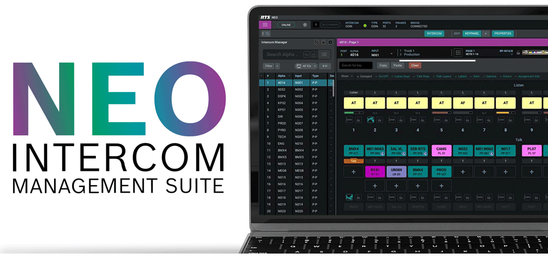 RTS Intercom Systems : NEO Management Suite