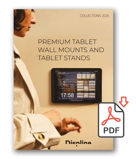 Stations d'accueil iPad gamme Dame Wall 2.0 de Displine