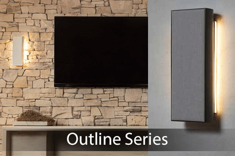 Enceintes lumineuses murales - Gamme Outline de Magna Audio