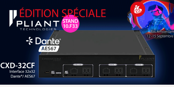 IBC 2025 : nouveautés Pliant Technologies !