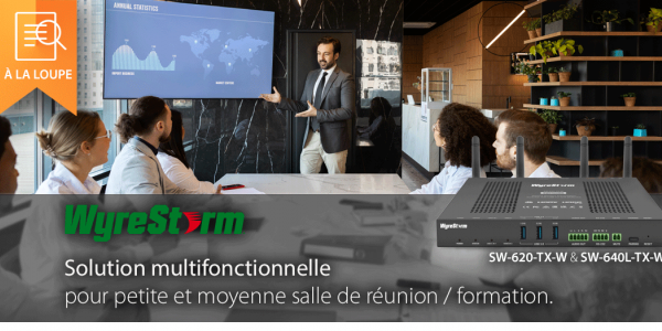 À la loupe : Solutions Wyrestorm pour petite et moyenne salle de conférence, cours, meeting