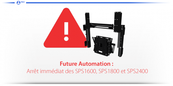 Arrêt des modèles SPS1100, SPS1600, SPS1800 et SPS2400